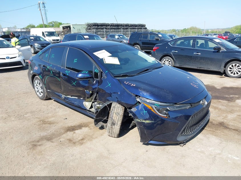 2022 Toyota Corolla VIN 5YFEPMAE9NP287158 IAAI salvage auction — RIGHT FRONT, Salvage (Pennsylvania), sold $4,000 on 2026-07-10 (photo 1)