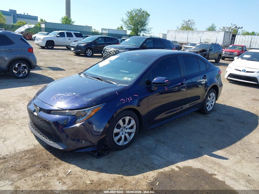 2022 Toyota Corolla VIN 5YFEPMAE9NP287158 IAAI salvage auction — RIGHT FRONT, Salvage (Pennsylvania), sold $4,000 on 2026-07-10 (photo 2)