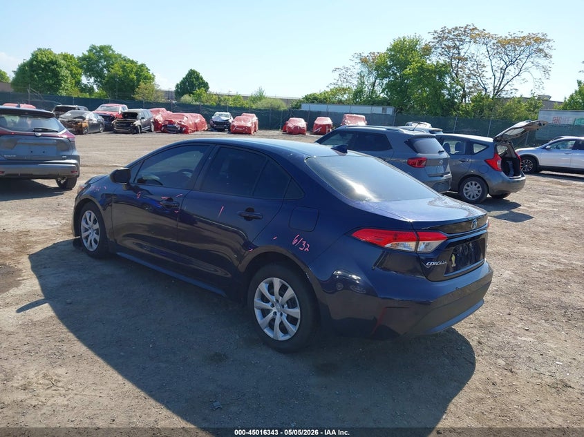 2022 Toyota Corolla VIN 5YFEPMAE9NP287158 IAAI salvage auction — RIGHT FRONT, Salvage (Pennsylvania), sold $4,000 on 2026-07-10 (photo 3)