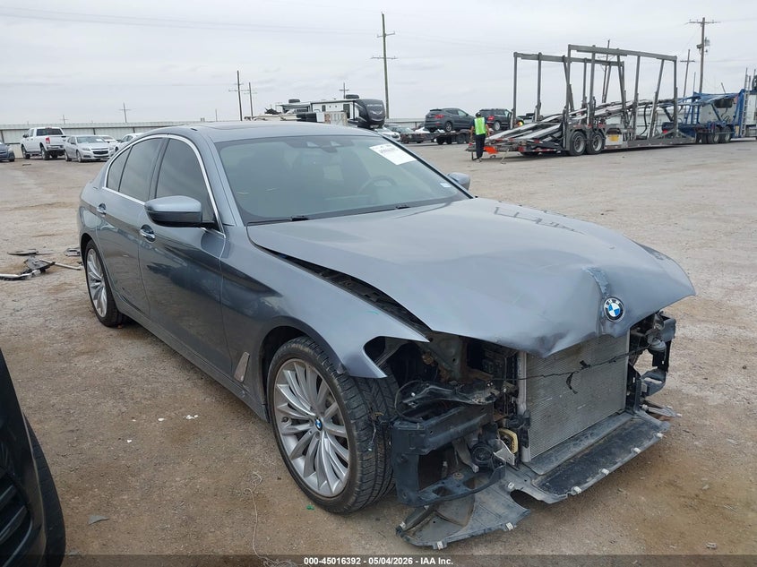 2018 BMW 5er VIN WBAJA5C54JWA39341 IAAI salvage auction — FRONT END, Original (Texas), sold $7,275 on 2026-07-28 (photo 1)