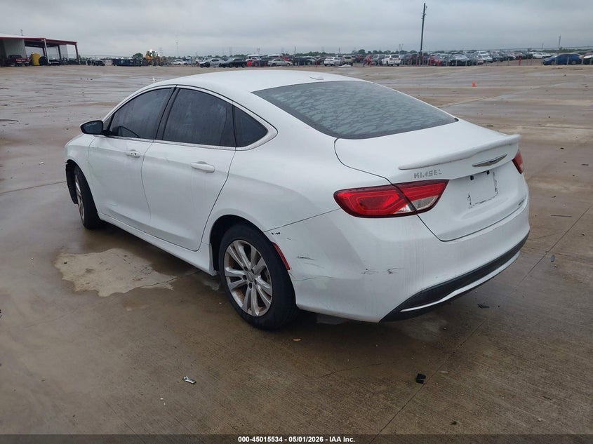 2015 Chrysler 200 VIN 1C3CCCAB3FN653072 IAAI salvage auction — FRONT END, Original (Texas), sold $325 on 2026-07-11 (photo 3)