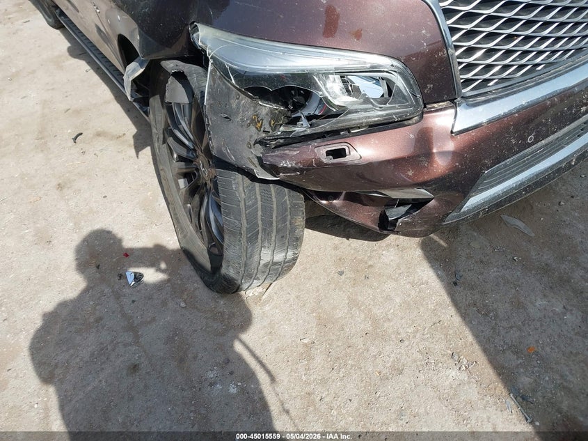 2016 Infiniti Qx80 VIN JN8AZ2NE5G9122311 IAAI salvage auction — RIGHT SIDE, Junk (Oklahoma), sold $2,275 on 2026-07-08 (photo 6)