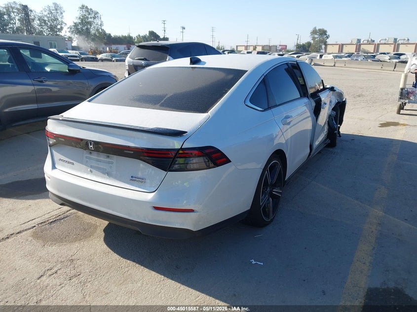 2025 Honda Accord VIN 1HGCY2F54SA020416 IAAI salvage auction — RIGHT FRONT, Salvage (California), sold $8,300 on 2026-07-29 (photo 4)