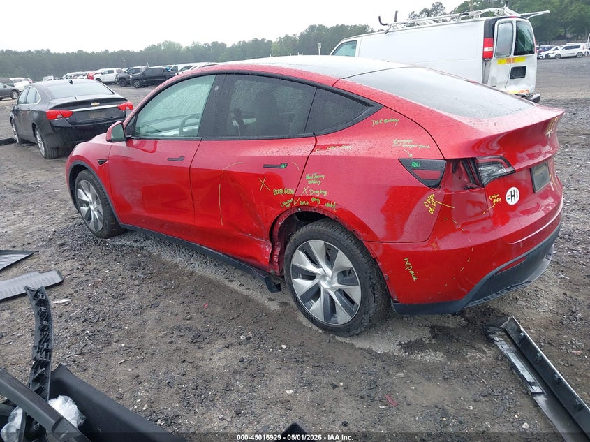 2021 Tesla Model y VIN 5YJYGDEE3MF075969 IAAI salvage auction — SIDE, Clear (South Carolina), sold $8,400 on 2026-07-22 (photo 3)