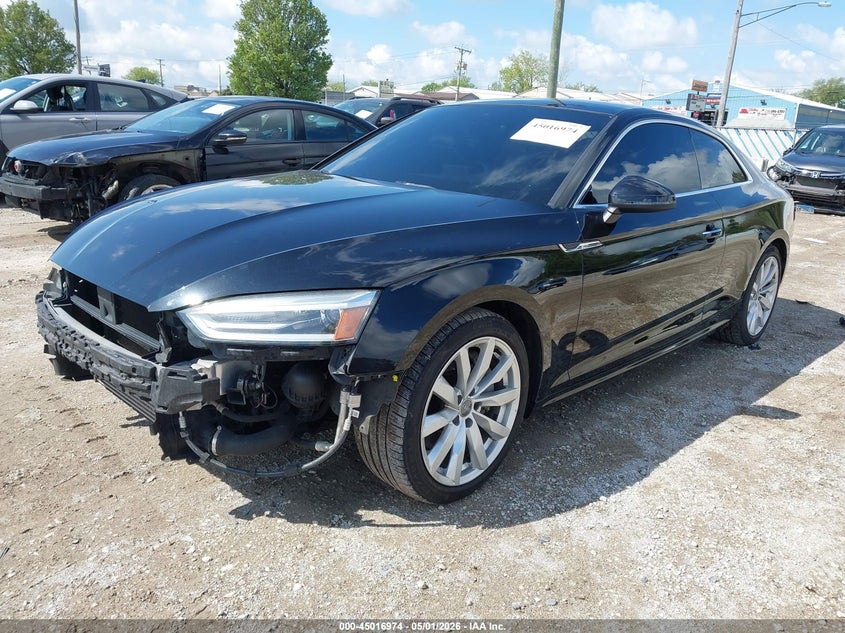 2018 Audi A5 VIN WAUNNAF55JA102371 IAAI salvage auction — FRONT & REAR, Salvage (North Carolina), sold $4,500 on 2026-07-10 (photo 2)