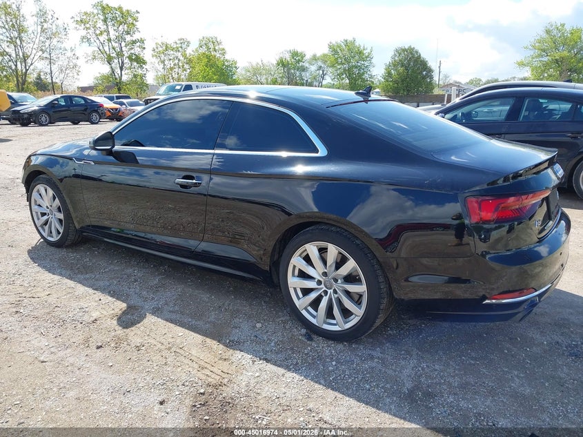 2018 Audi A5 VIN WAUNNAF55JA102371 IAAI salvage auction — FRONT & REAR, Salvage (North Carolina), sold $4,500 on 2026-07-10 (photo 3)