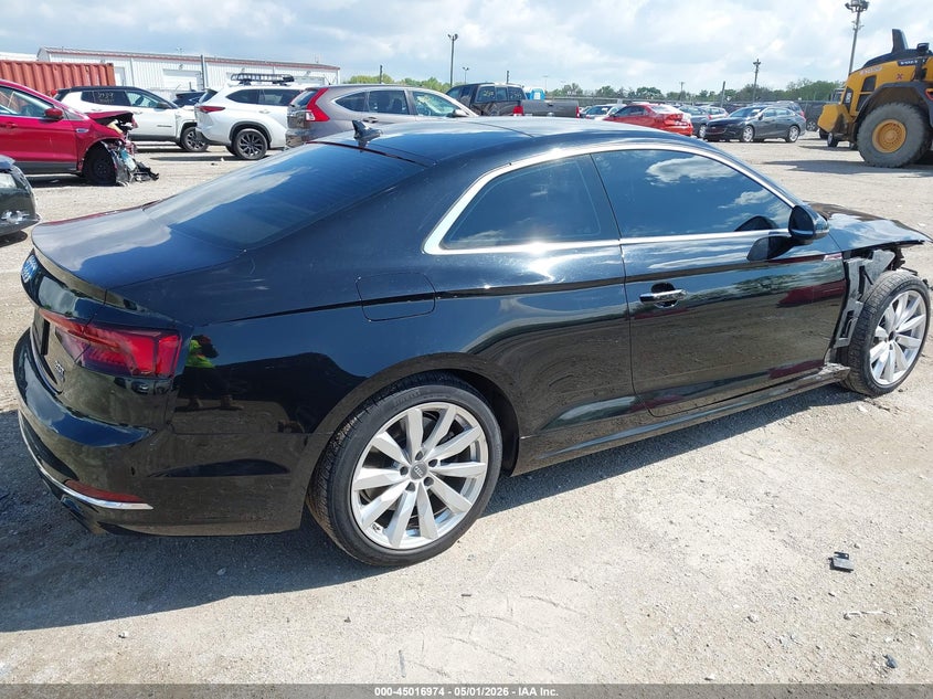 2018 Audi A5 VIN WAUNNAF55JA102371 IAAI salvage auction — FRONT & REAR, Salvage (North Carolina), sold $4,500 on 2026-07-10 (photo 4)