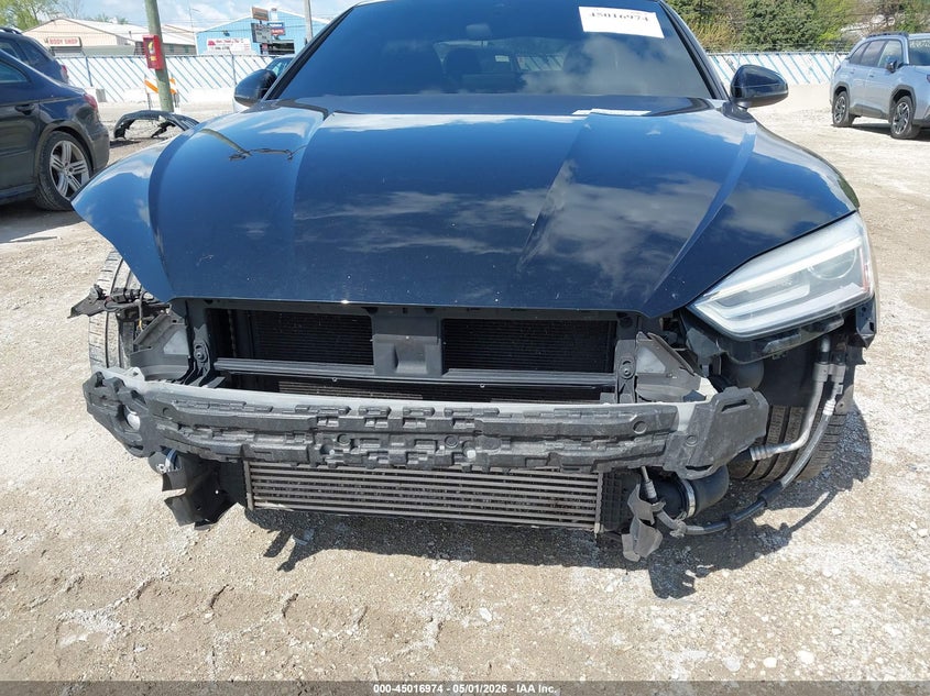 2018 Audi A5 VIN WAUNNAF55JA102371 IAAI salvage auction — FRONT & REAR, Salvage (North Carolina), sold $4,500 on 2026-07-10 (photo 6)