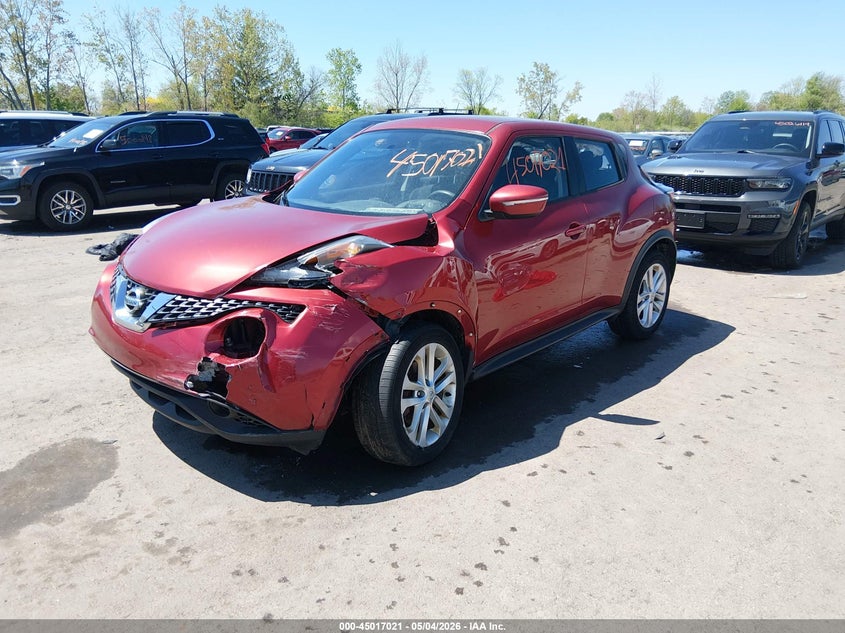 2015 Nissan Juke VIN JN8AF5MR3FT504773 IAAI salvage auction — LEFT FRONT, Salvage (Ohio), sold $800 on 2026-07-14 (photo 2)