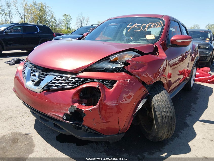 2015 Nissan Juke VIN JN8AF5MR3FT504773 IAAI salvage auction — LEFT FRONT, Salvage (Ohio), sold $800 on 2026-07-14 (photo 6)