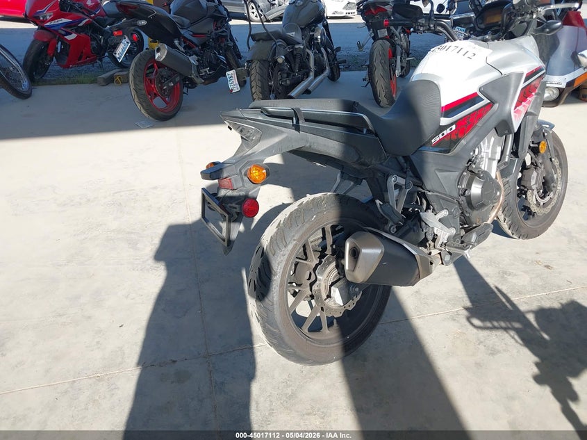 2018 Honda Cb VIN MLHPC4606J5500105 IAAI salvage auction — FRONT END, Bill Of Sale (Washington), sold $625 on 2026-07-21 (photo 4)