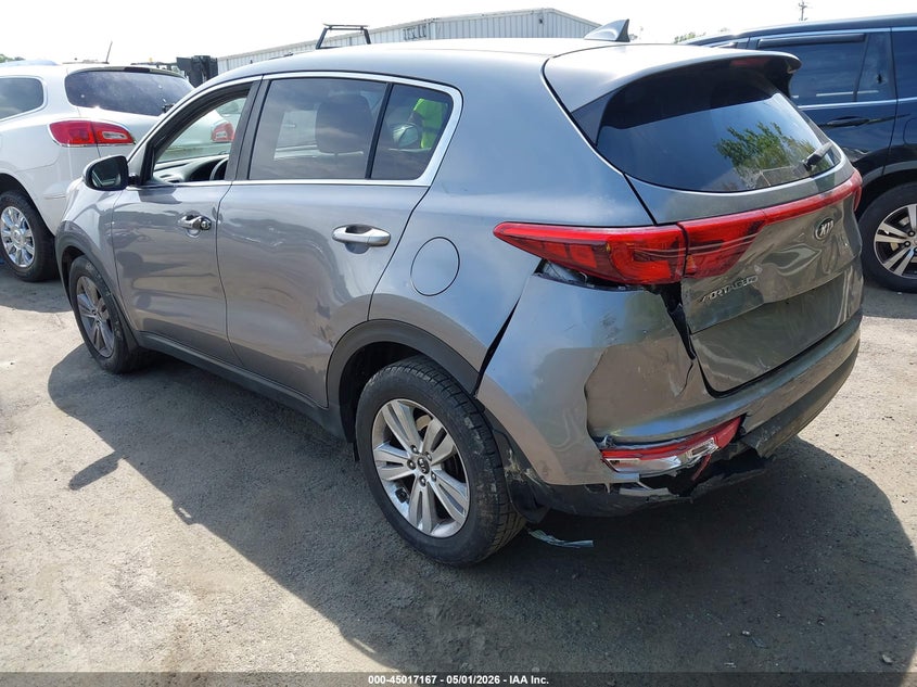 2017 Kia Sportage VIN KNDPM3AC1H7233529 IAAI salvage auction — REAR END, Salvage (North Carolina), sold $2,150 on 2026-07-30 (photo 3)