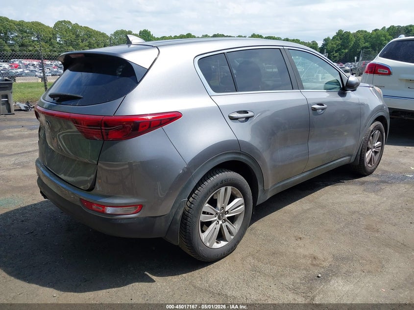 2017 Kia Sportage VIN KNDPM3AC1H7233529 IAAI salvage auction — REAR END, Salvage (North Carolina), sold $2,150 on 2026-07-30 (photo 4)