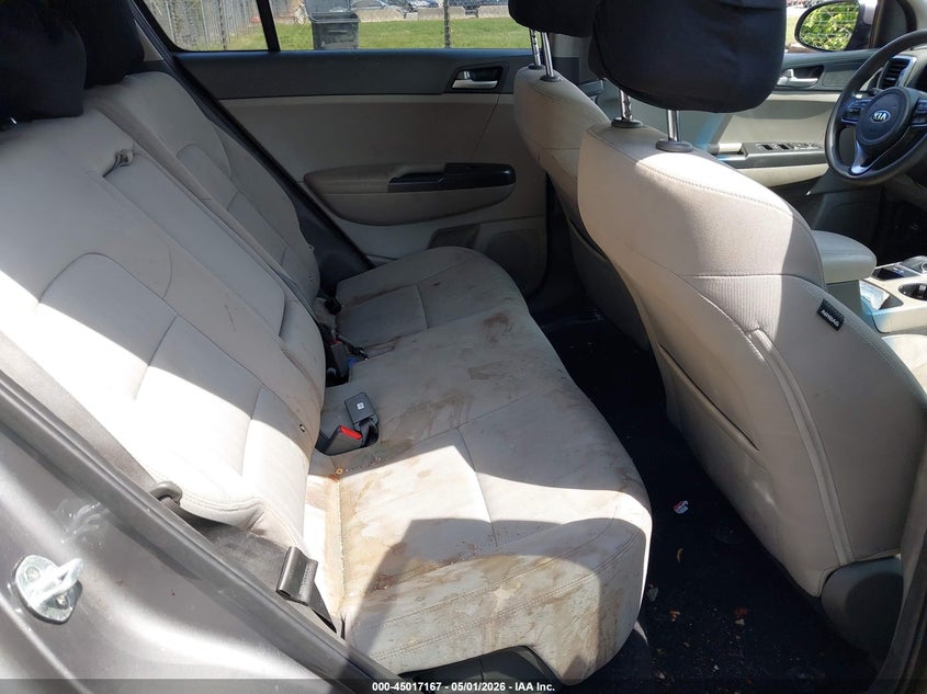 2017 Kia Sportage VIN KNDPM3AC1H7233529 IAAI salvage auction — REAR END, Salvage (North Carolina), sold $2,150 on 2026-07-30 (photo 8)