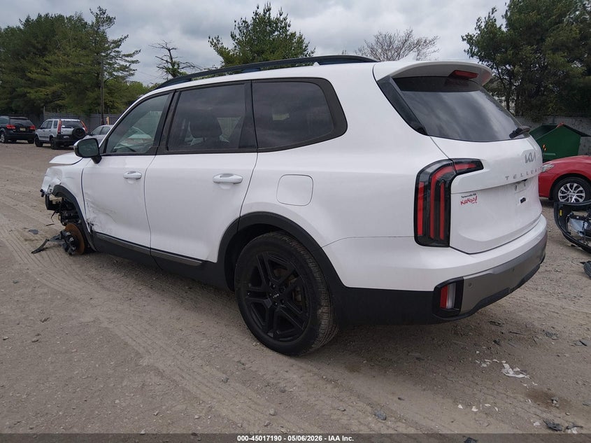 2023 Kia Telluride VIN 5XYP5DGC9PG403437 IAAI salvage auction — FRONT END, Salvage (New Jersey), sold $4,650 on 2026-07-14 (photo 3)