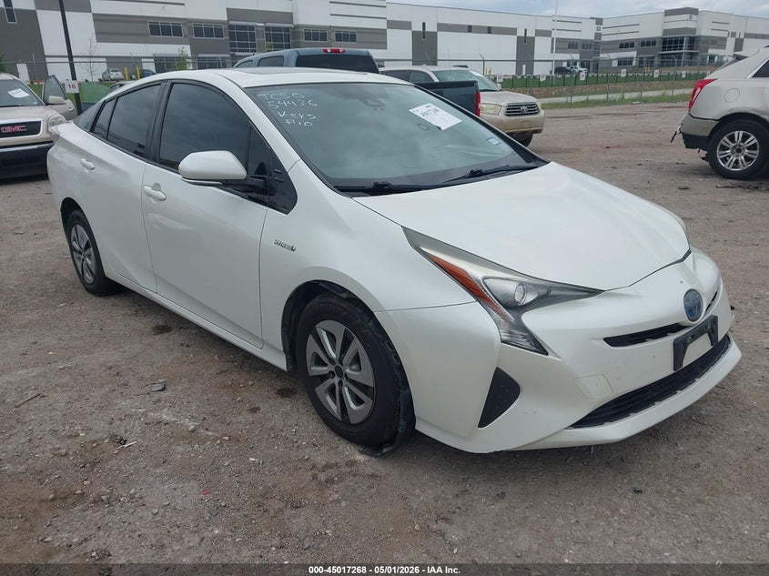 2016 Toyota Prius VIN JTDKARFU8G3006738 IAAI salvage auction — FRONT & REAR, Salvage (Texas), sold $2,050 on 2026-07-28 (photo 1)