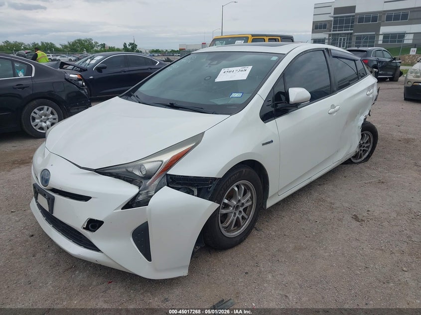 2016 Toyota Prius VIN JTDKARFU8G3006738 IAAI salvage auction — FRONT & REAR, Salvage (Texas), sold $2,050 on 2026-07-28 (photo 2)