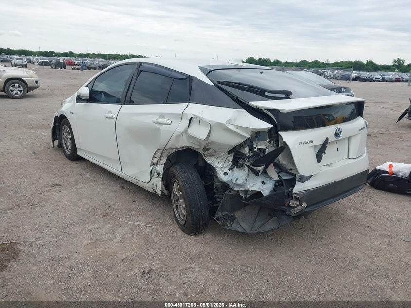 2016 Toyota Prius VIN JTDKARFU8G3006738 IAAI salvage auction — FRONT & REAR, Salvage (Texas), sold $2,050 on 2026-07-28 (photo 3)