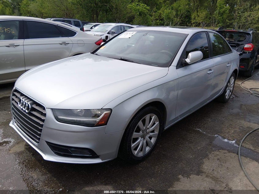 2014 Audi A4 VIN WAUAFAFL6EA058428 IAAI salvage auction — HAIL, Salvage (Kansas), sold $2,650 on 2026-07-09 (photo 2)