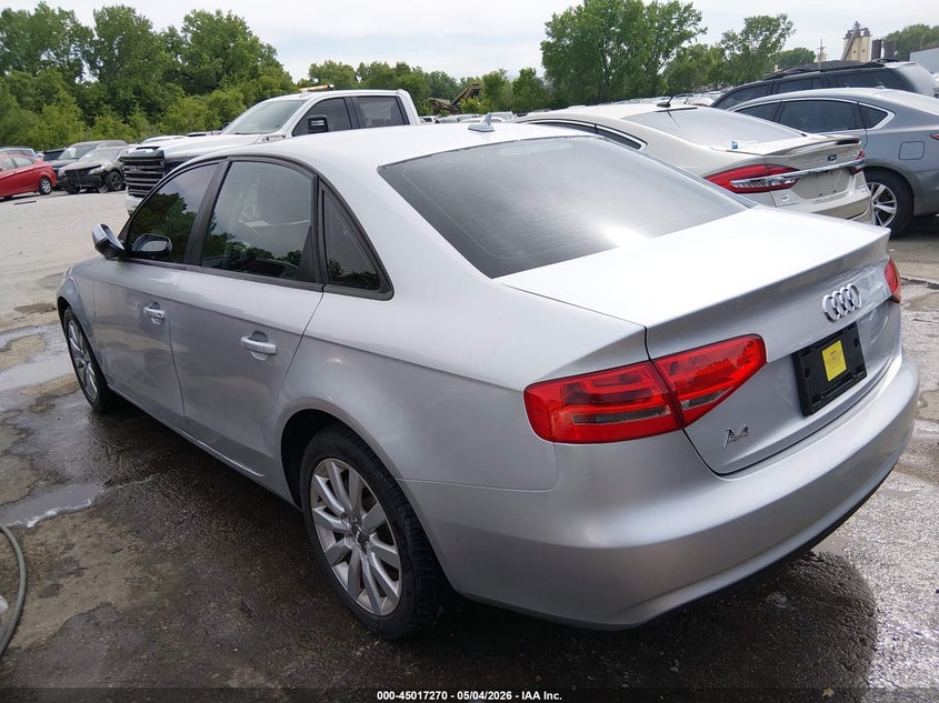 2014 Audi A4 VIN WAUAFAFL6EA058428 IAAI salvage auction — HAIL, Salvage (Kansas), sold $2,650 on 2026-07-09 (photo 3)