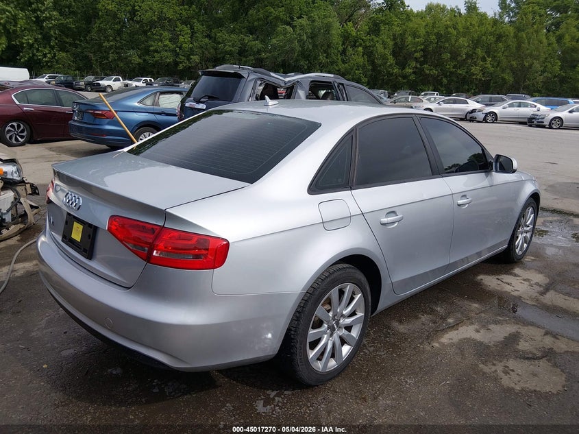 2014 Audi A4 VIN WAUAFAFL6EA058428 IAAI salvage auction — HAIL, Salvage (Kansas), sold $2,650 on 2026-07-09 (photo 4)