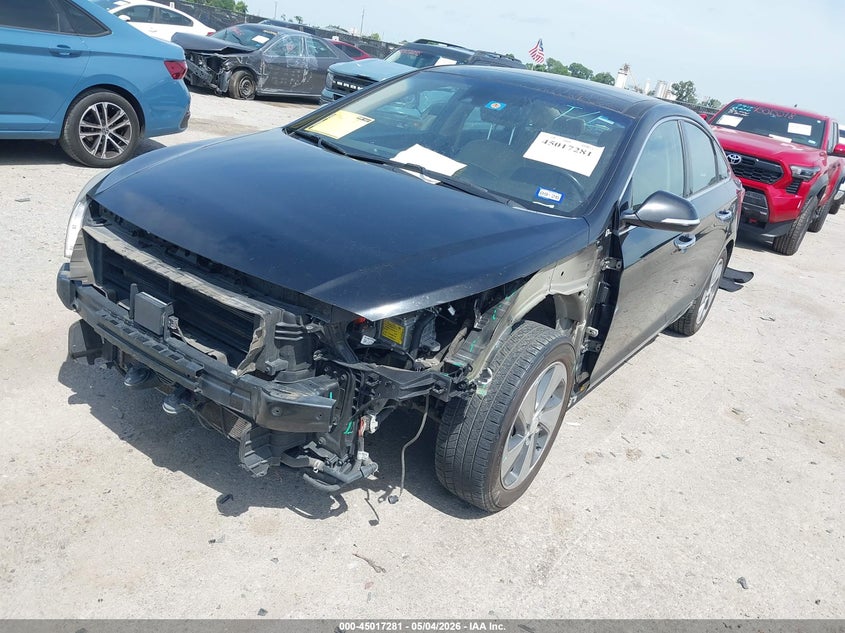 2017 Hyundai Sonata VIN KMHE34L33HA067624 IAAI salvage auction — FRONT END, Original (Texas), sold $2,775 on 2026-07-07 (photo 2)