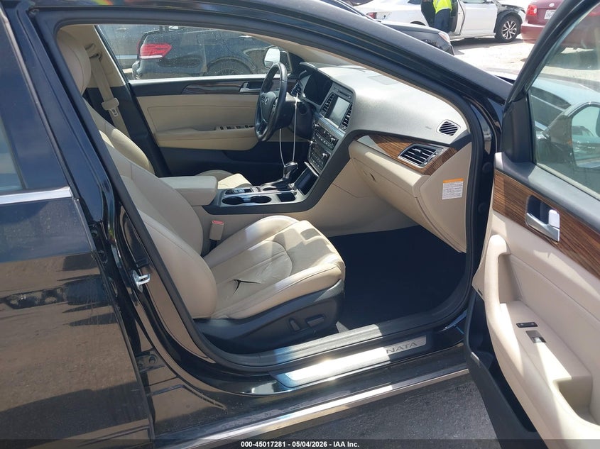 2017 Hyundai Sonata VIN KMHE34L33HA067624 IAAI salvage auction — FRONT END, Original (Texas), sold $2,775 on 2026-07-07 (photo 5)