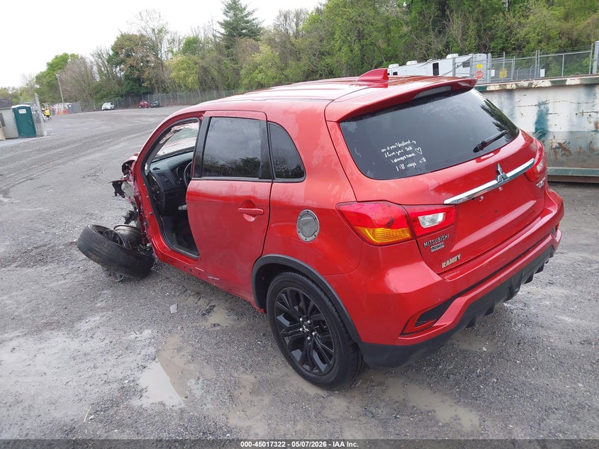 2018 Mitsubishi Outlander VIN JA4AR3AU5JU015661 IAAI salvage auction — FRONT END, Clear (Virginia), sold $575 on 2026-07-18 (photo 3)