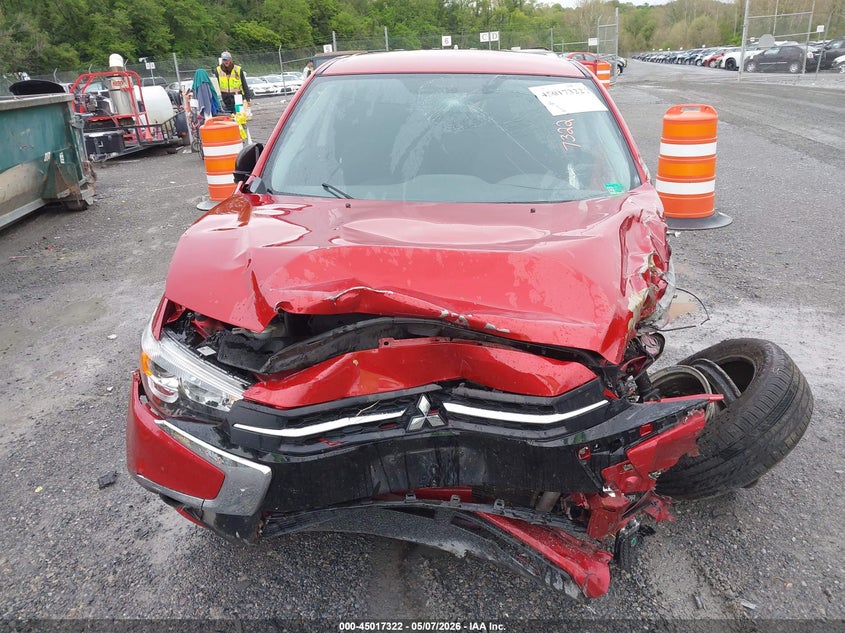2018 Mitsubishi Outlander VIN JA4AR3AU5JU015661 IAAI salvage auction — FRONT END, Clear (Virginia), sold $575 on 2026-07-18 (photo 6)