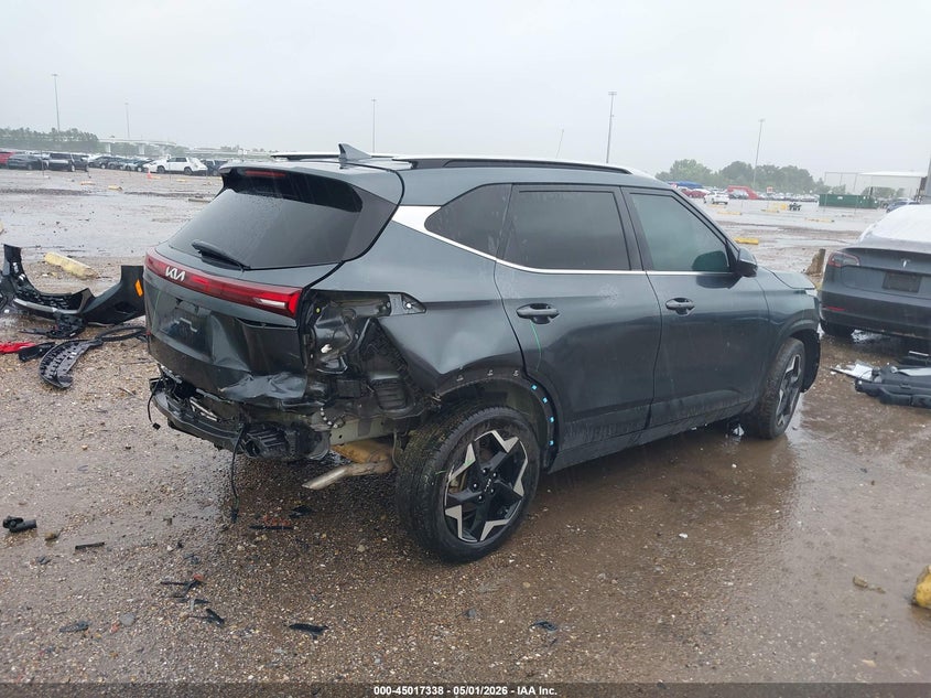 2024 Kia Seltos VIN KNDER2AA3R7500687 IAAI salvage auction — FRONT & REAR, Original (Texas), sold $3,750 on 2026-07-16 (photo 4)