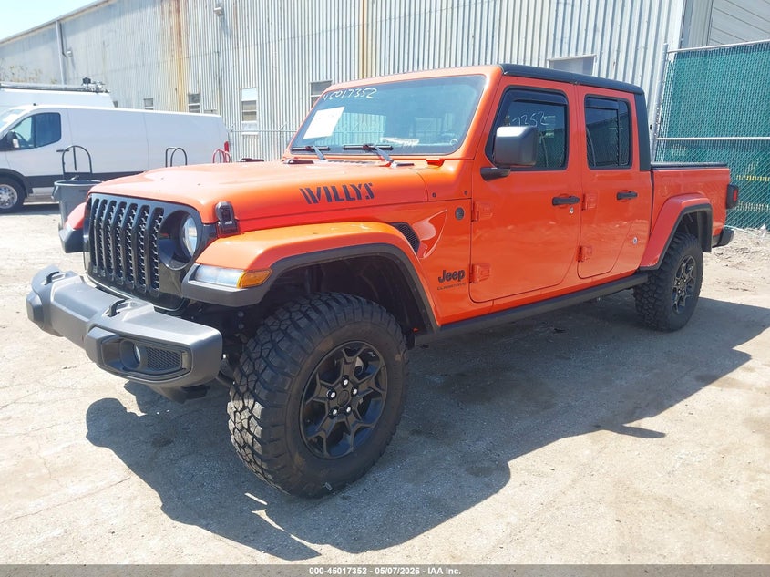 2023 Jeep Gladiator VIN 1C6HJTAG4PL578180 IAAI salvage auction — RIGHT FRONT, Salvage (Indiana), sold $13,900 on 2026-07-28 (photo 2)