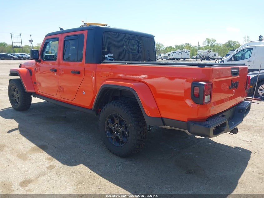 2023 Jeep Gladiator VIN 1C6HJTAG4PL578180 IAAI salvage auction — RIGHT FRONT, Salvage (Indiana), sold $13,900 on 2026-07-28 (photo 3)