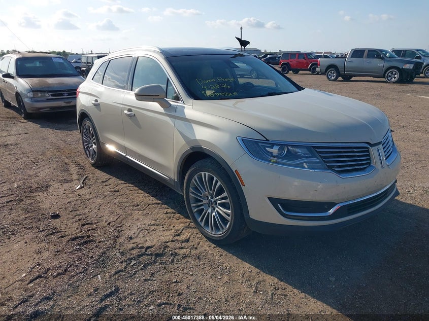 2016 Lincoln Mkx VIN 2LMTJ6LR6GBL52886 IAAI salvage auction — SIDE, Wait Title, sold $1,350 on 2026-07-12 (photo 1)