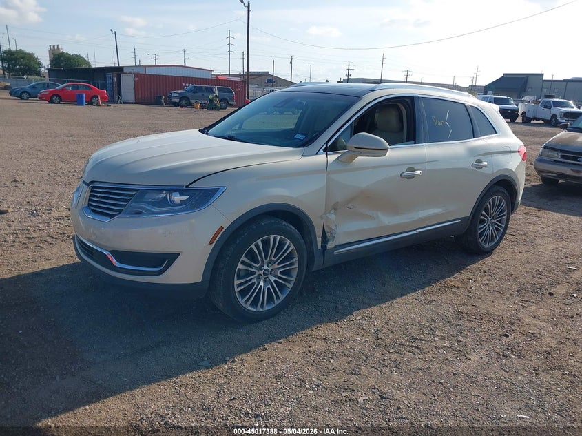 2016 Lincoln Mkx VIN 2LMTJ6LR6GBL52886 IAAI salvage auction — SIDE, Wait Title, sold $1,350 on 2026-07-12 (photo 2)