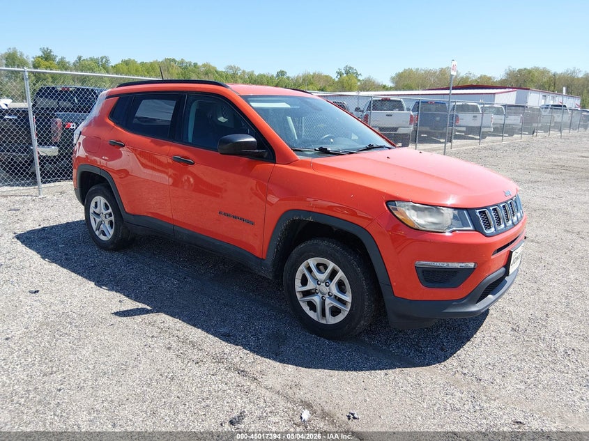 2018 Jeep Compass VIN 3C4NJDAB9JT143639 IAAI salvage auction — UNKNOWN, Salvage - Greater Than 75% (Maryland), sold $2,300 on 2026-07-27 (photo 1)