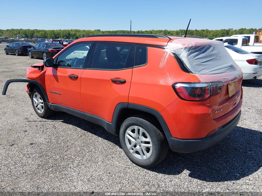 2018 Jeep Compass VIN 3C4NJDAB9JT143639 IAAI salvage auction — UNKNOWN, Salvage - Greater Than 75% (Maryland), sold $2,300 on 2026-07-27 (photo 3)