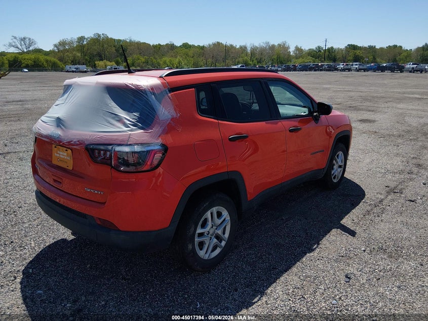 2018 Jeep Compass VIN 3C4NJDAB9JT143639 IAAI salvage auction — UNKNOWN, Salvage - Greater Than 75% (Maryland), sold $2,300 on 2026-07-27 (photo 4)