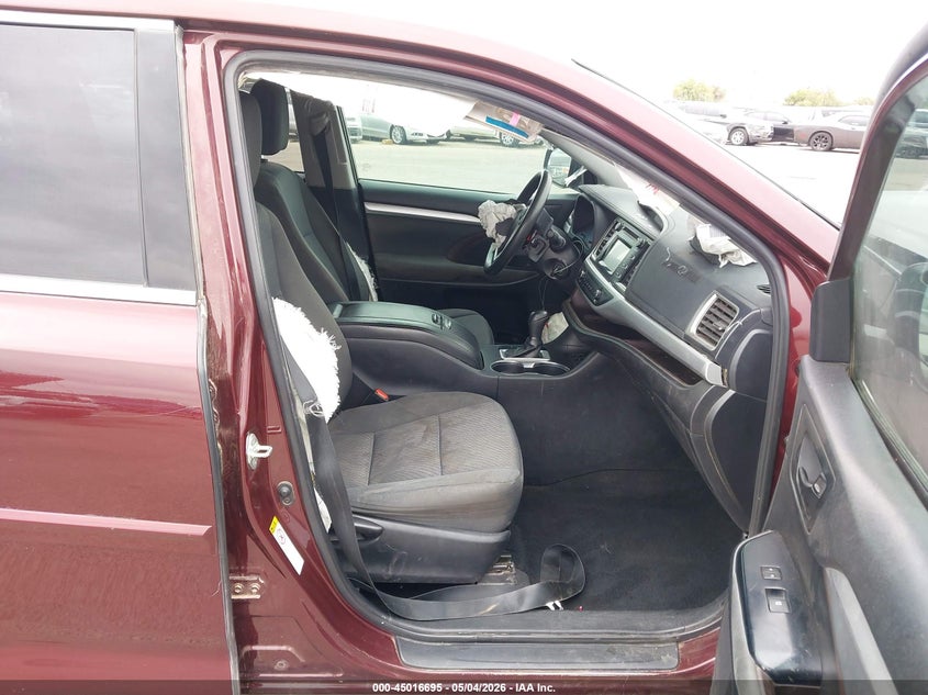2019 Toyota Highlander VIN 5TDZZRFHXKS351139 IAAI salvage auction — FRONT END, Salvage (Arizona), sold $3,500 on 2026-07-12 (photo 5)