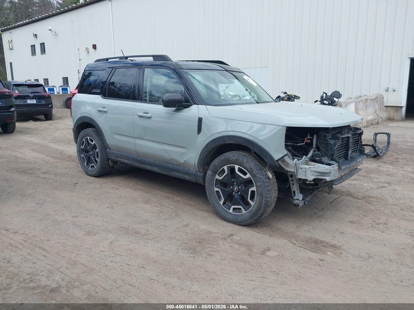 2021 Ford Bronco sport VIN 3FMCR9C61MRA69028 IAAI salvage auction — FRONT END, Wait Title, sold $3,500 on 2026-07-20 (photo 1)