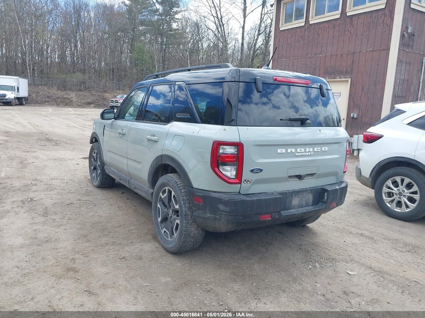 2021 Ford Bronco sport VIN 3FMCR9C61MRA69028 IAAI salvage auction — FRONT END, Wait Title, sold $3,500 on 2026-07-20 (photo 3)