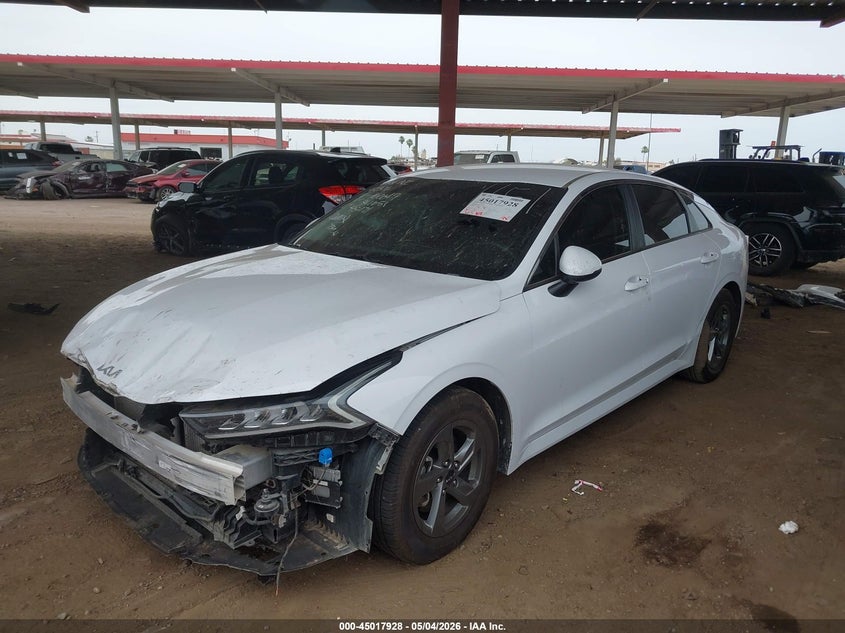 2022 Kia K5 VIN 5XXG14J26NG160649 IAAI salvage auction — UNKNOWN, Salvage (Texas), sold $4,150 on 2026-07-14 (photo 2)