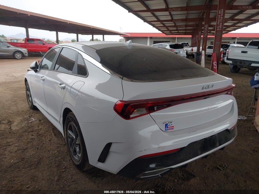 2022 Kia K5 VIN 5XXG14J26NG160649 IAAI salvage auction — UNKNOWN, Salvage (Texas), sold $4,150 on 2026-07-14 (photo 3)