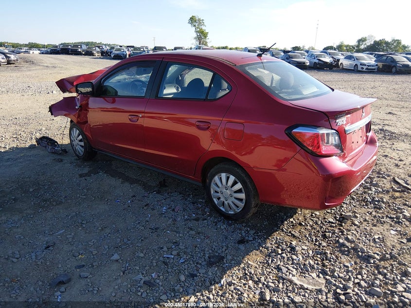 2023 Mitsubishi Mirage VIN ML32FUFJ0PHF03494 IAAI salvage auction — FRONT END, Salvage Title, sold $100 on 2026-07-15 (photo 3)