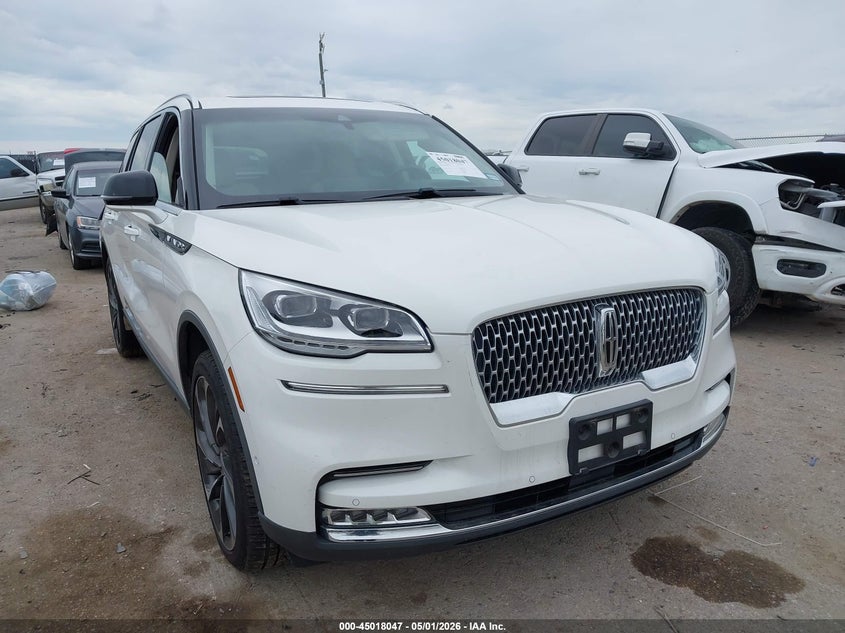 2022 Lincoln Aviator VIN 5LM5J7XC9NGL10800 IAAI salvage auction — LEFT SIDE, Original (Texas), sold $9,175 on 2026-07-28 (photo 1)