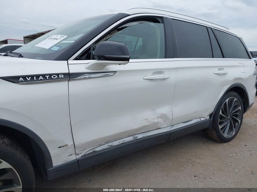 2022 Lincoln Aviator VIN 5LM5J7XC9NGL10800 IAAI salvage auction — LEFT SIDE, Original (Texas), sold $9,175 on 2026-07-28 (photo 6)