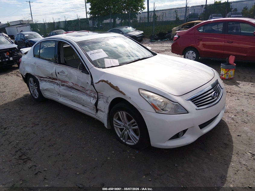 2010 Infiniti G37 VIN JN1CV6AR6AM252346 IAAI salvage auction — RIGHT SIDE, Salvage (Pennsylvania), sold $350 on 2026-07-10 (photo 1)