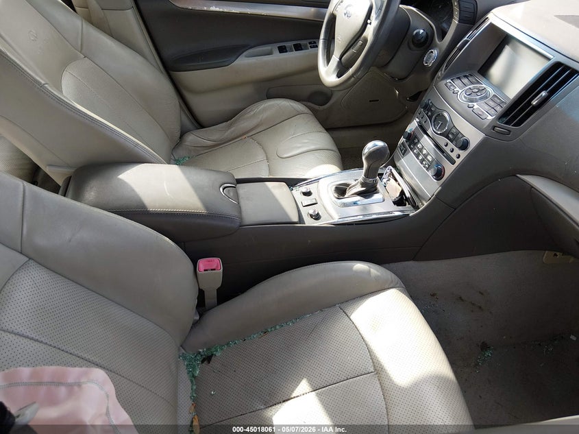 2010 Infiniti G37 VIN JN1CV6AR6AM252346 IAAI salvage auction — RIGHT SIDE, Salvage (Pennsylvania), sold $350 on 2026-07-10 (photo 5)