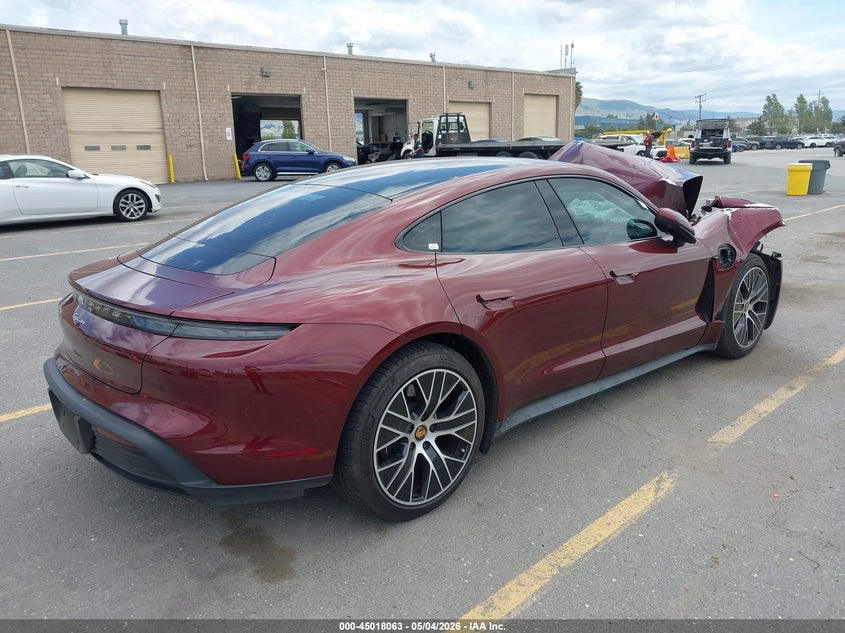 2022 Porsche Taycan VIN WP0AA2Y19NSA17114 IAAI salvage auction — FRONT END, Salvage Title, sold $16,850 on 2026-08-17 (photo 4)