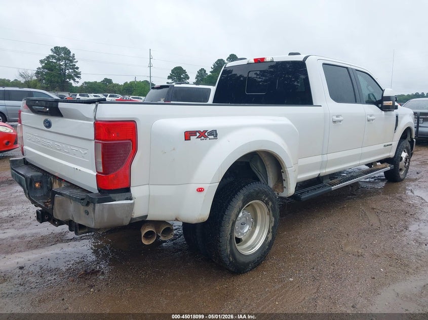 2021 Ford F-350 VIN 1FT8W3DT5MED19152 IAAI salvage auction — FRONT END, Salvage (Texas), sold $16,000 on 2026-07-09 (photo 4)