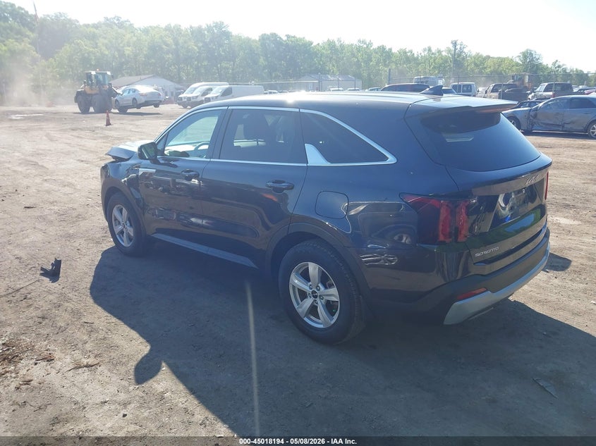 2025 Kia Sorento VIN 5XYRG4JC8SG404471 IAAI salvage auction — FRONT END, Salvage - Greater Than 75% (Maryland), sold $10,650 on 2026-07-14 (photo 3)